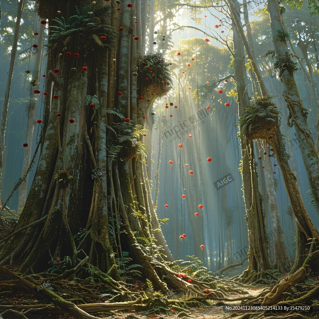 奇幻森林插畫