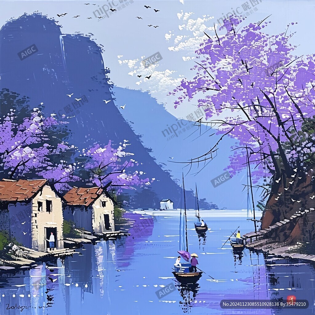 插畫江南