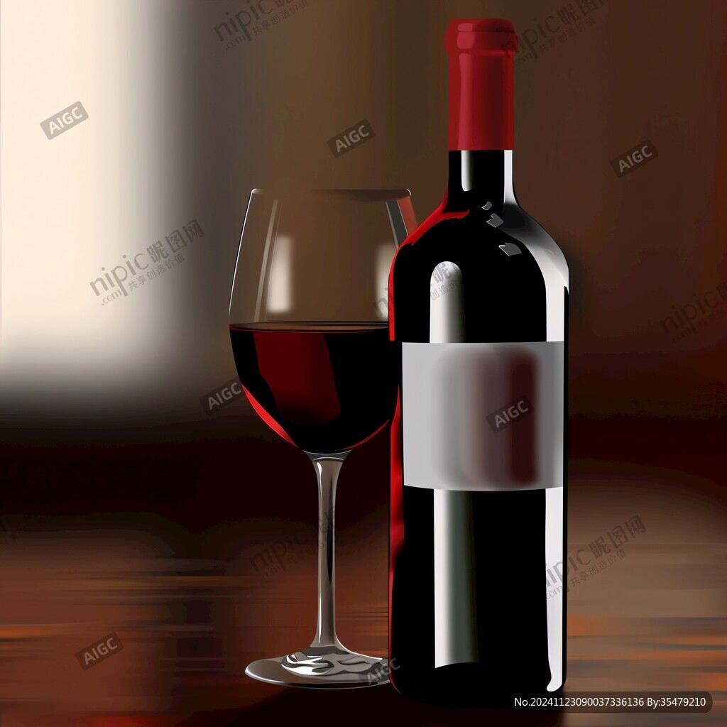紅酒廣告酒瓶酒杯