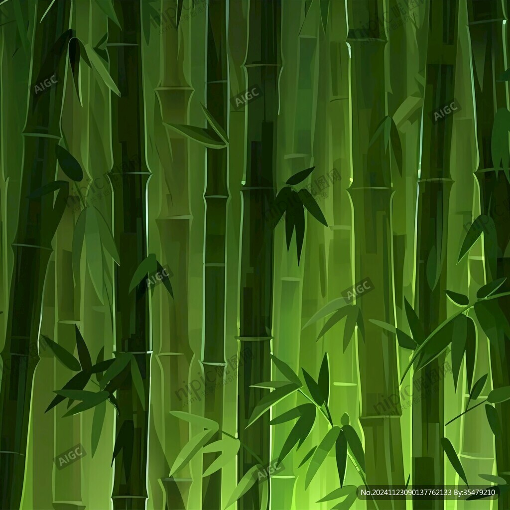 竹林背景插畫