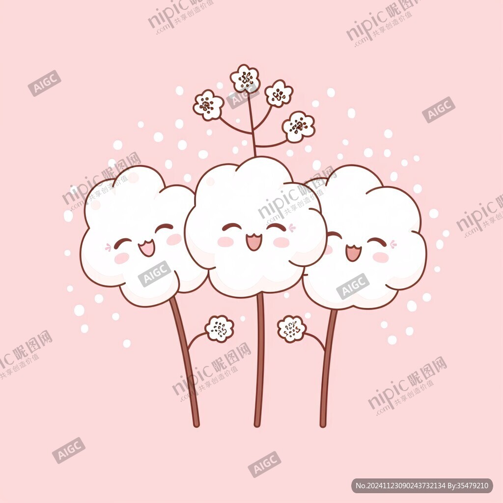 棉花卡通形象