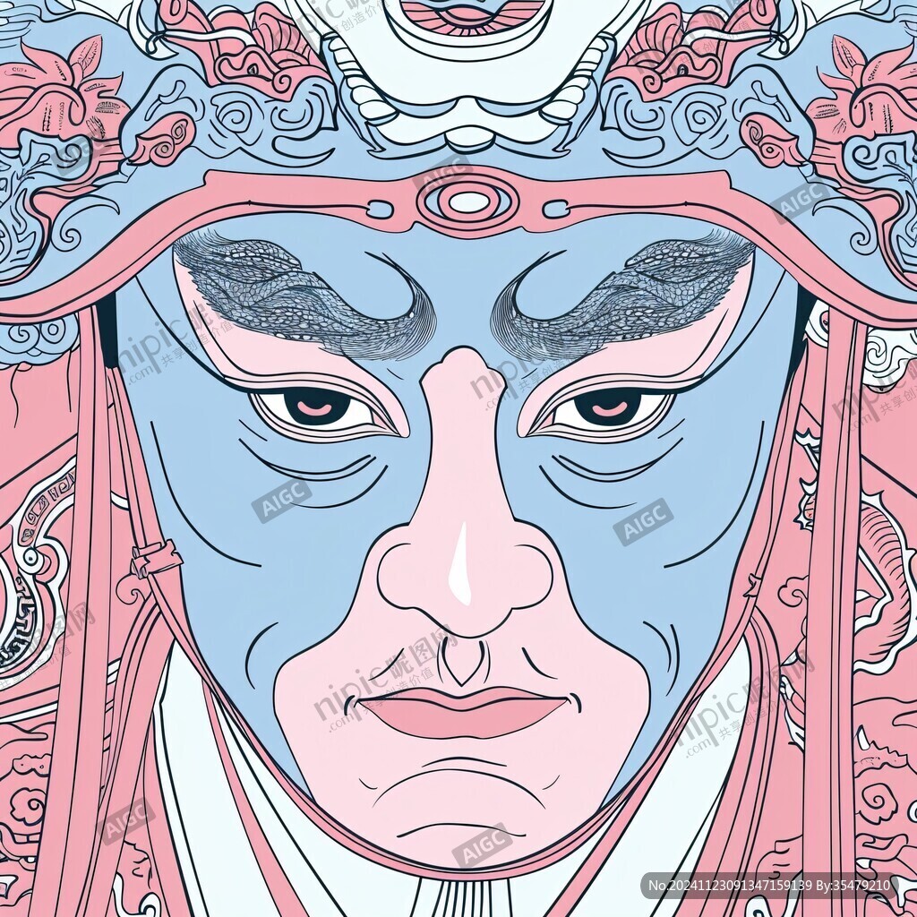 二郎神臉譜
