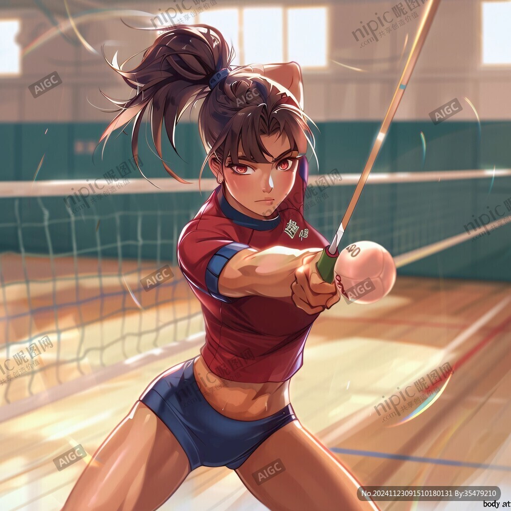 排球插畫