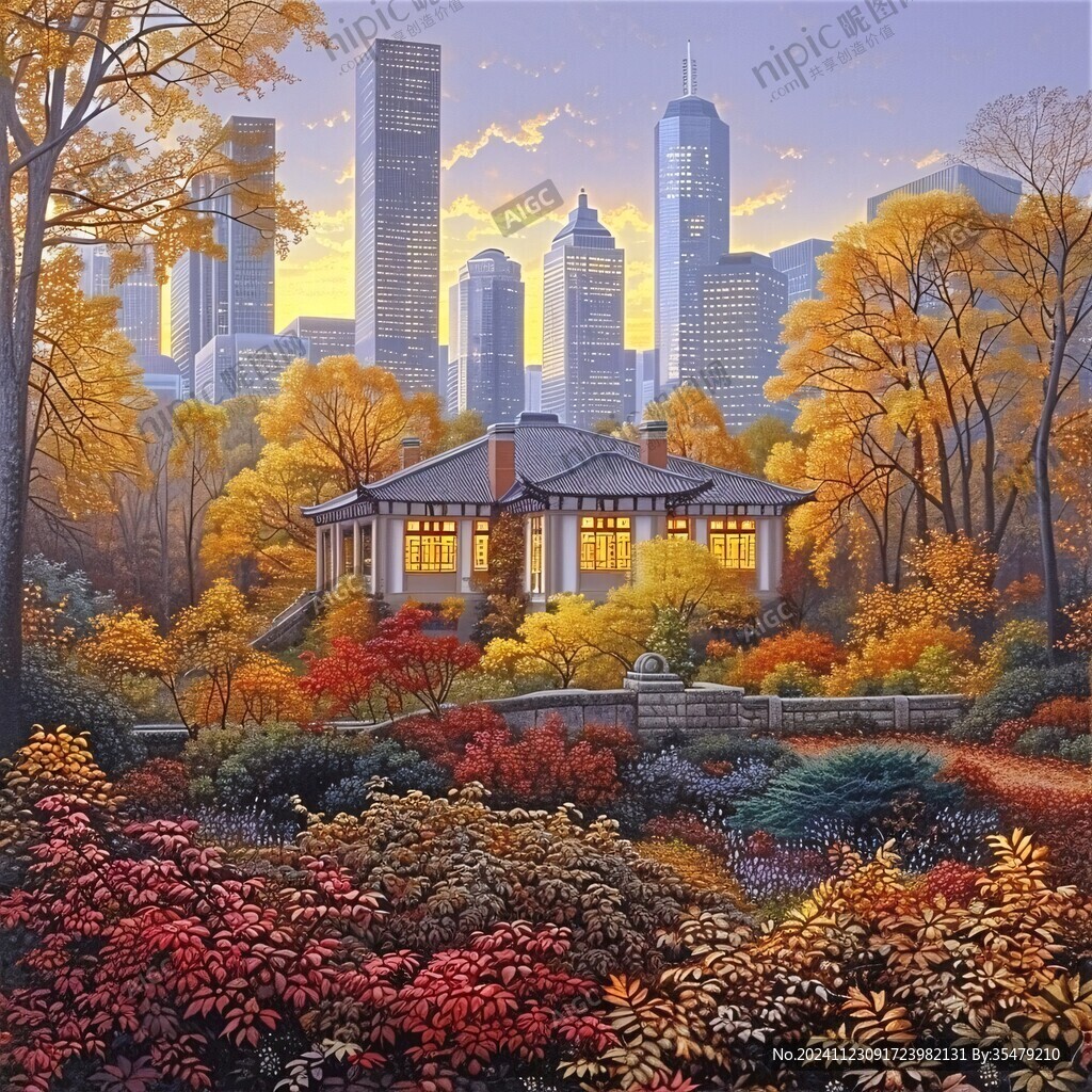 加拿大建筑裝飾畫