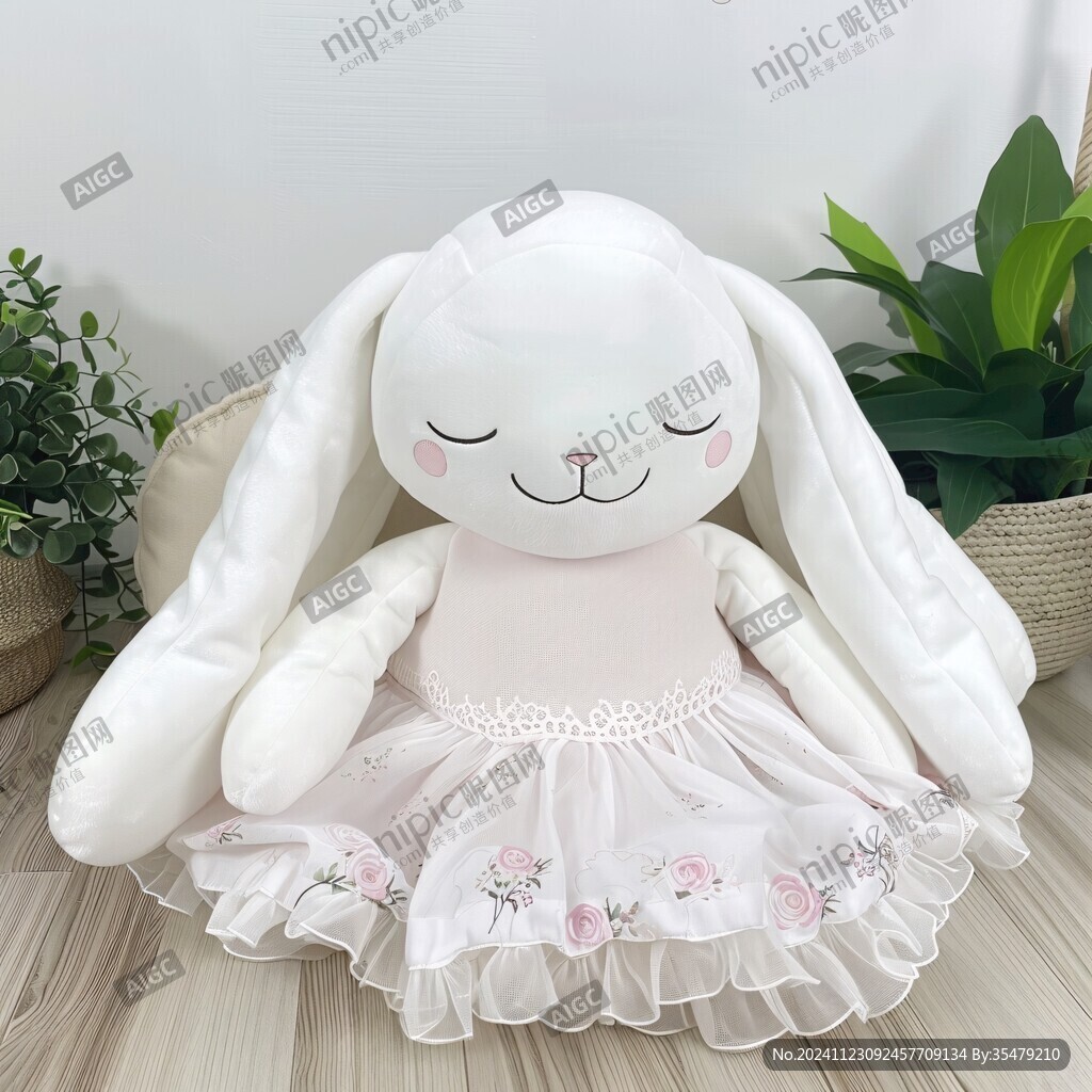 雙頭兔枕