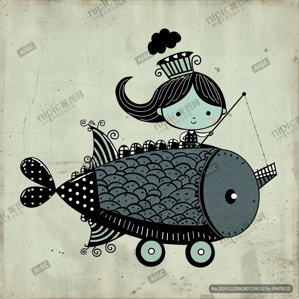 娃娃騎魚