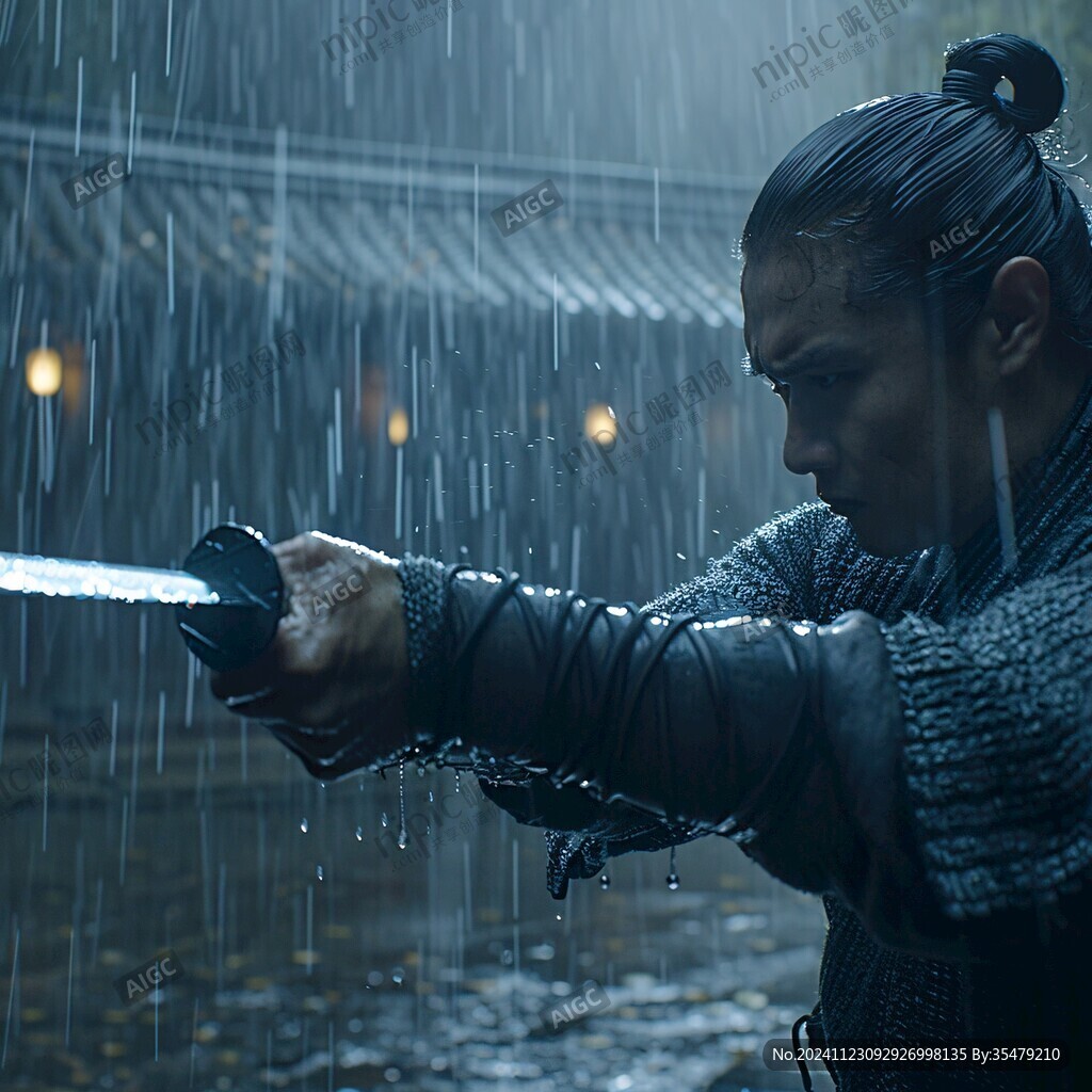 雨中借傘