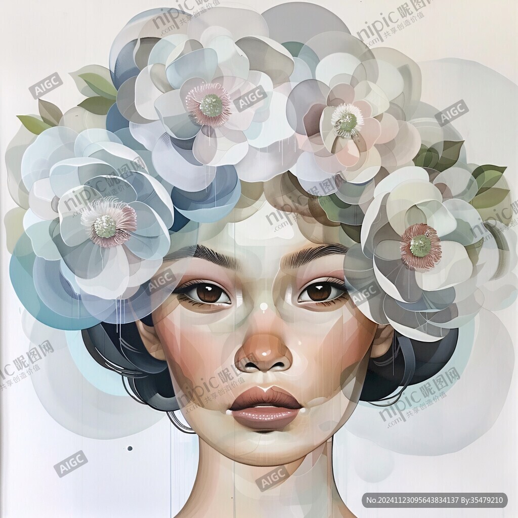美女創(chuàng)意插畫