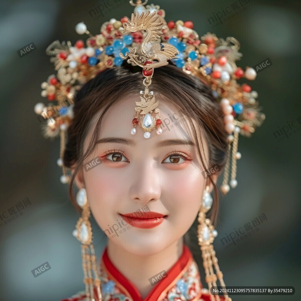 鳳冠人像