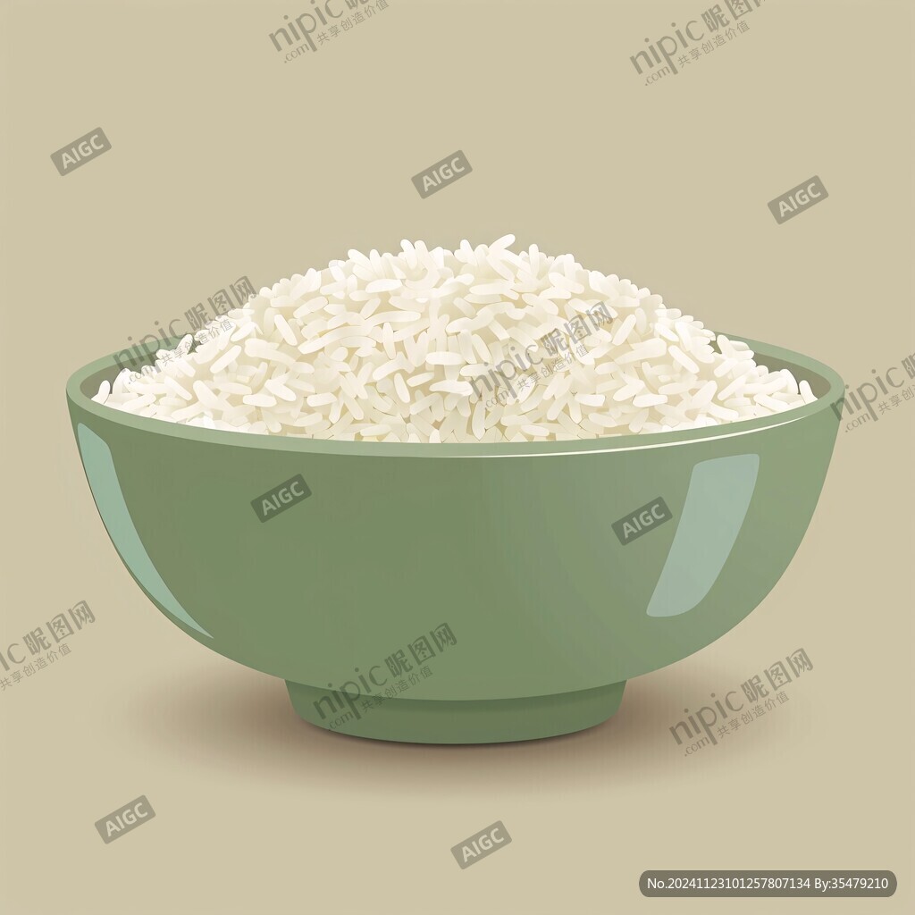 金色碗米飯