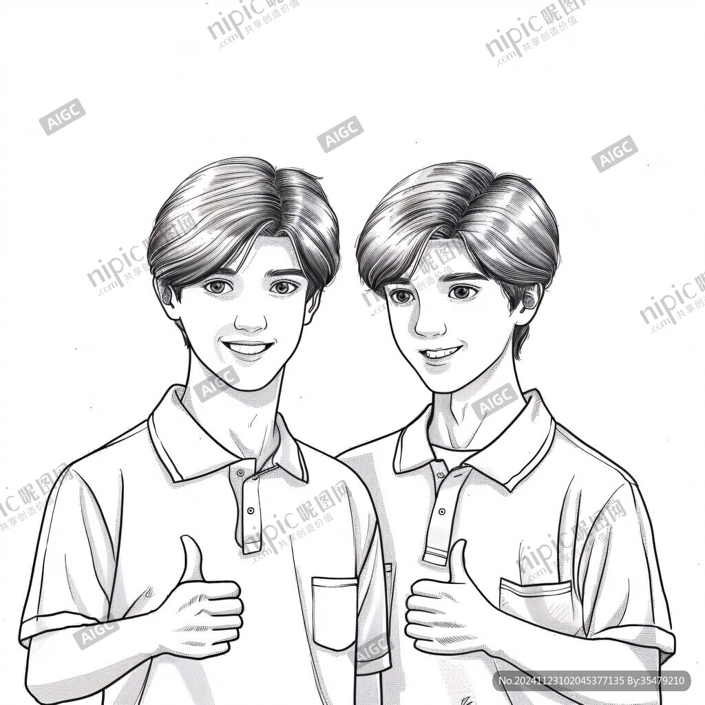 手繪追光的少年