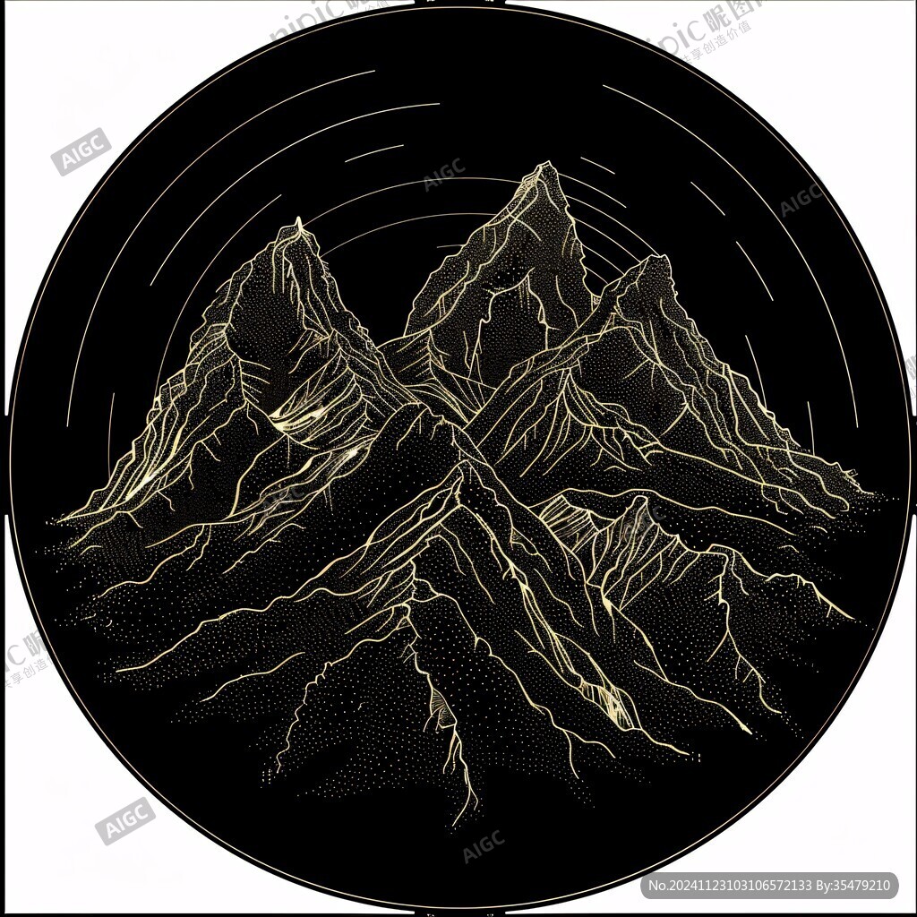 線描大山