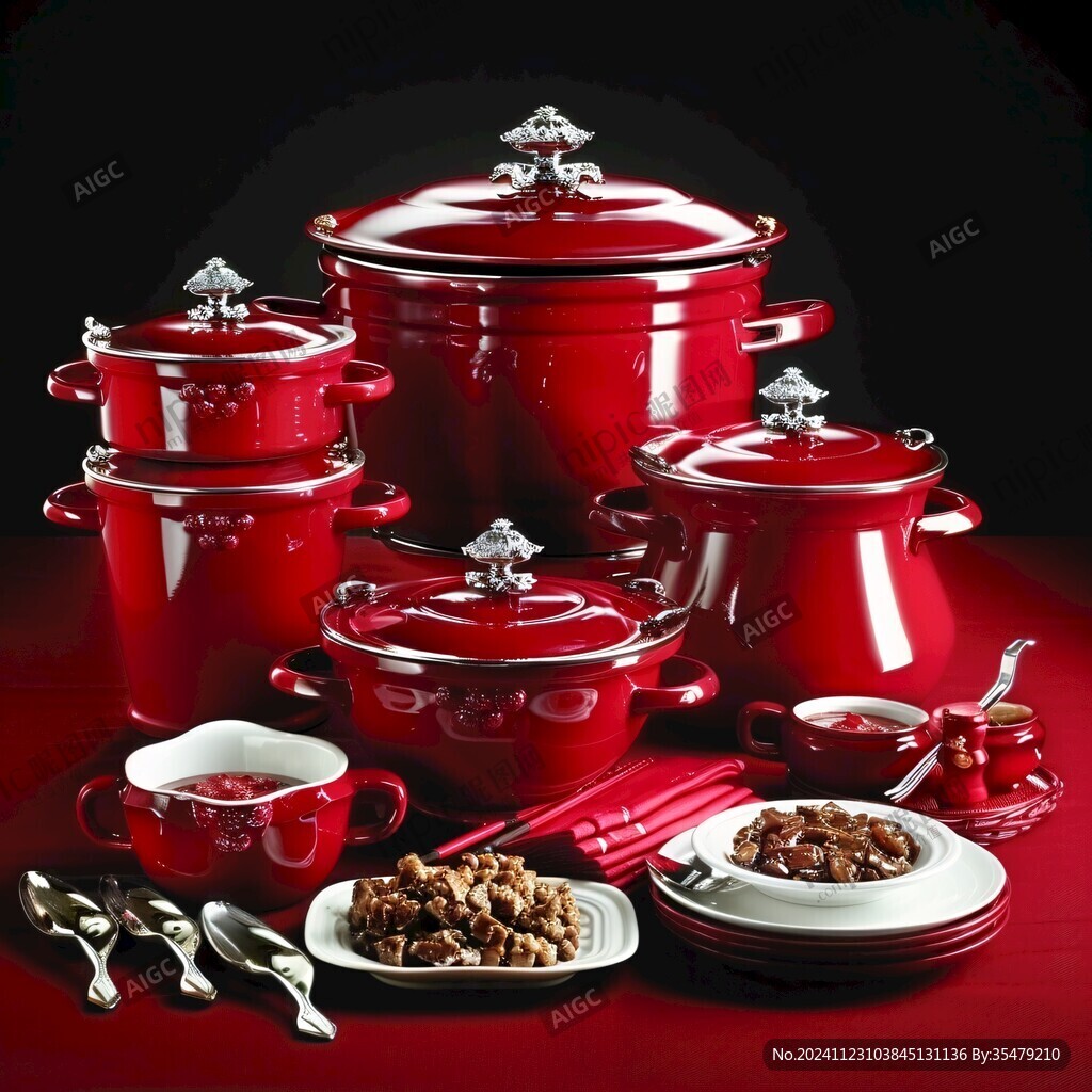 紅色系餐具