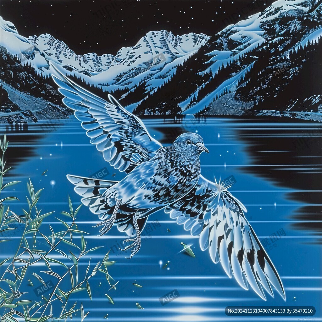 飛燕海水紋