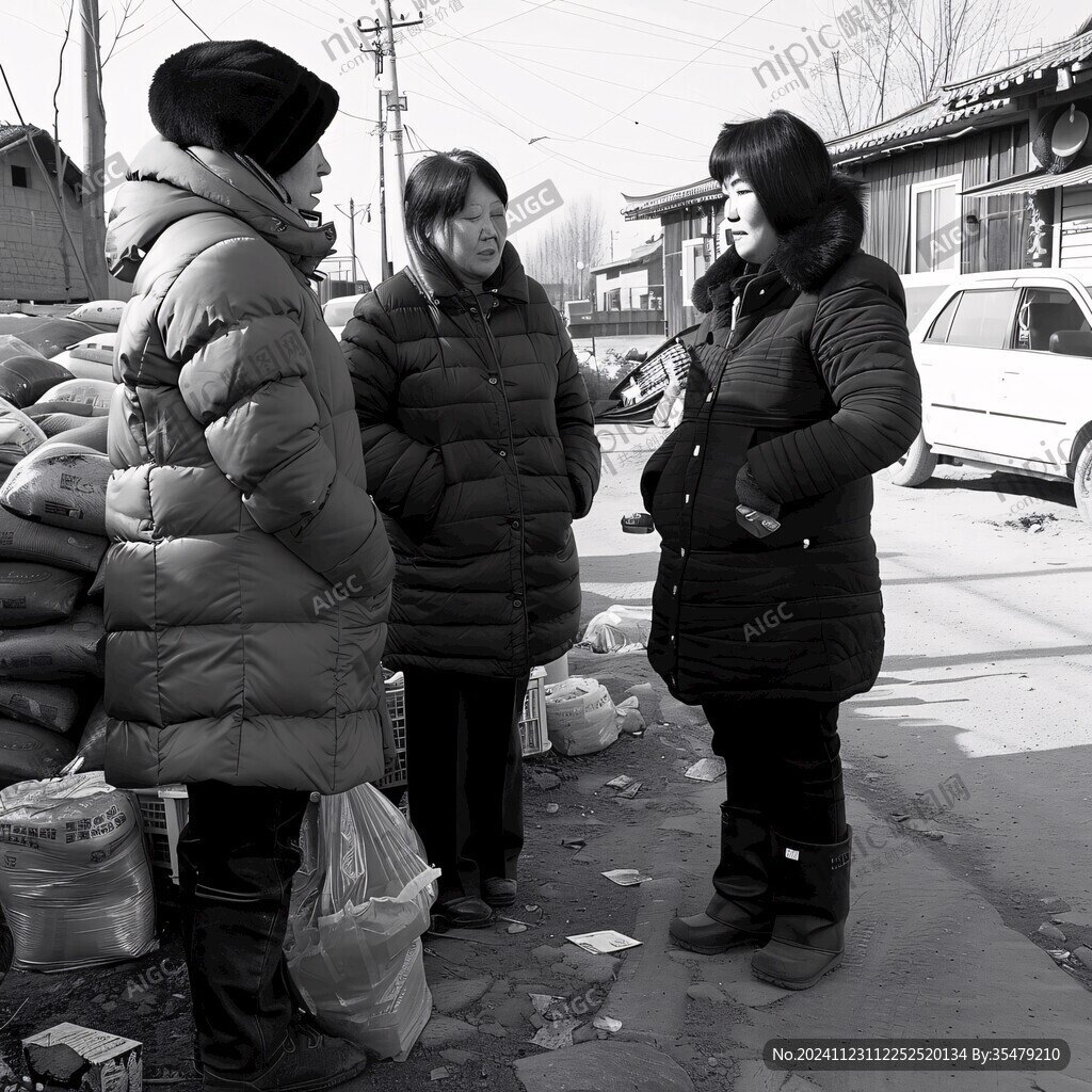 農(nóng)家婦女趕集