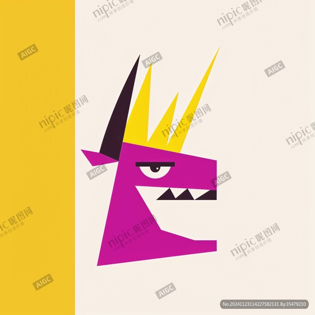 怪獸頭像logo
