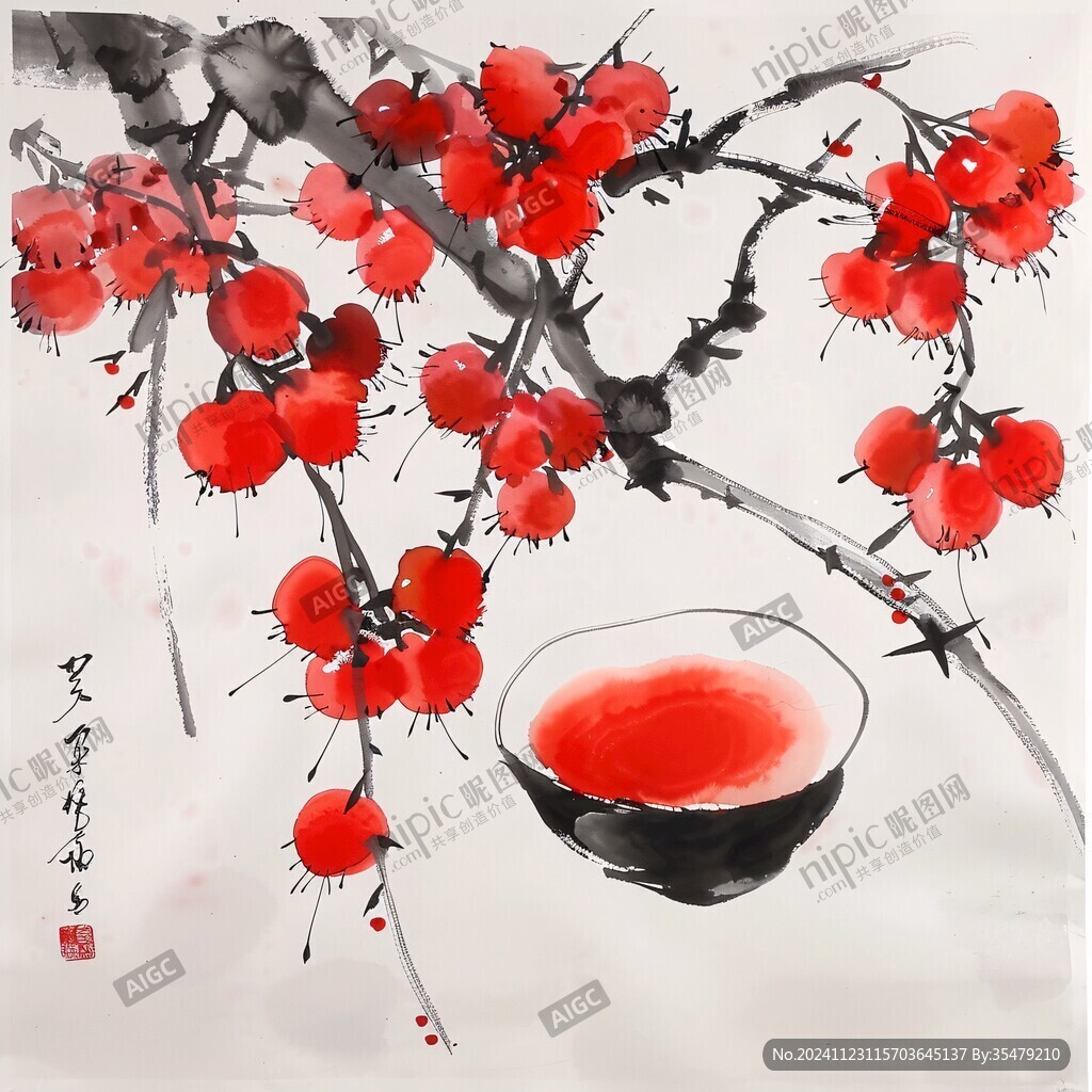 寫意紅果