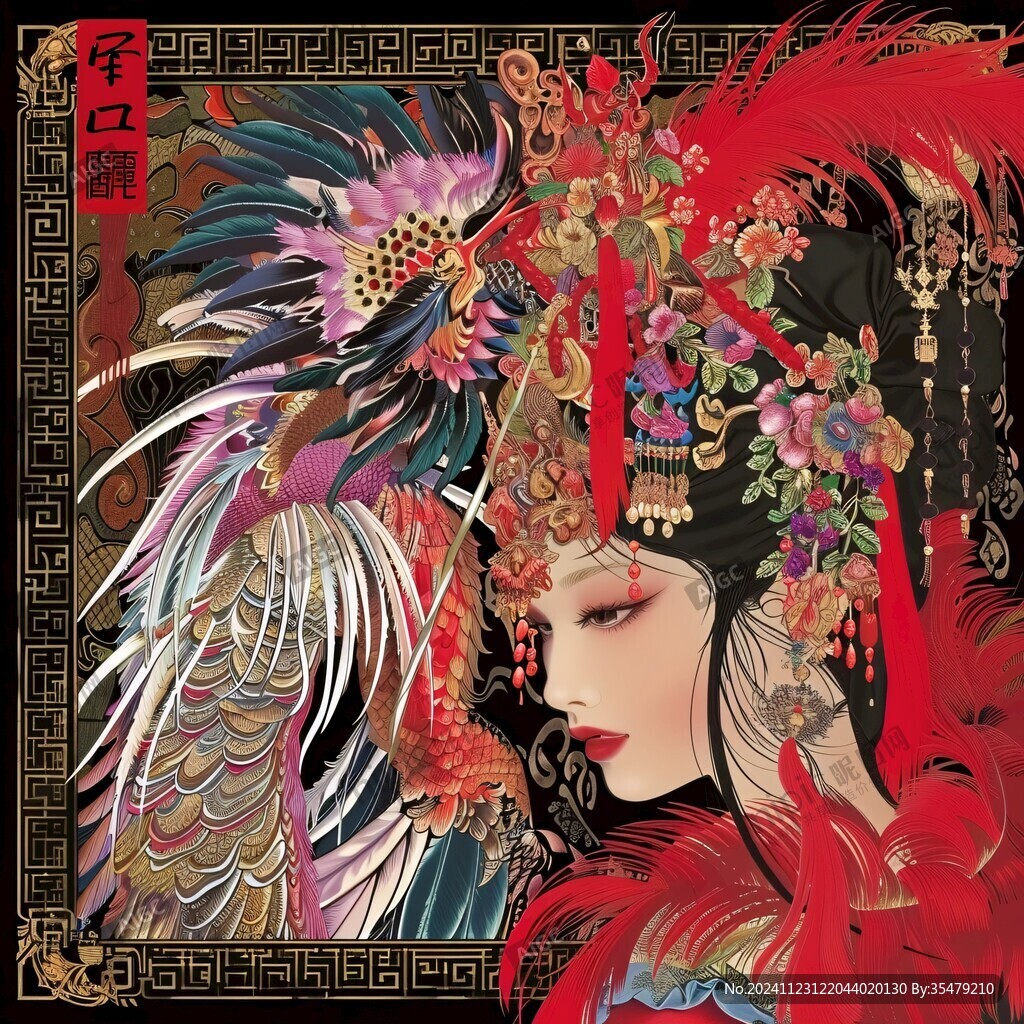 京剧花旦插画 京剧花旦插画