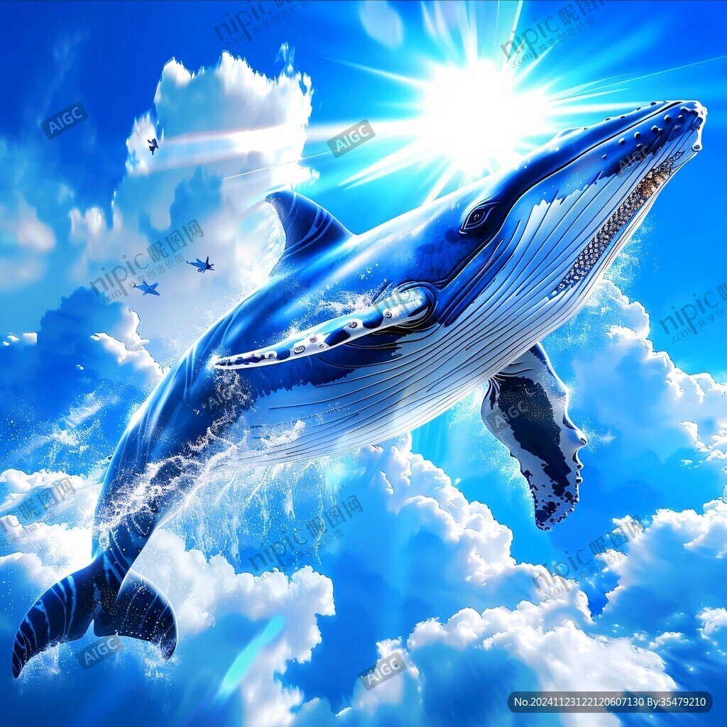 3d鯨魚壁畫