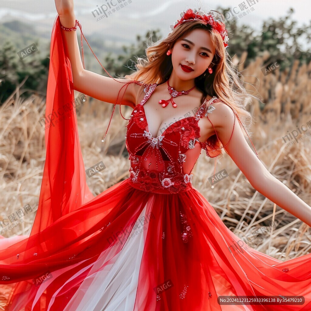 紅色戶外森系