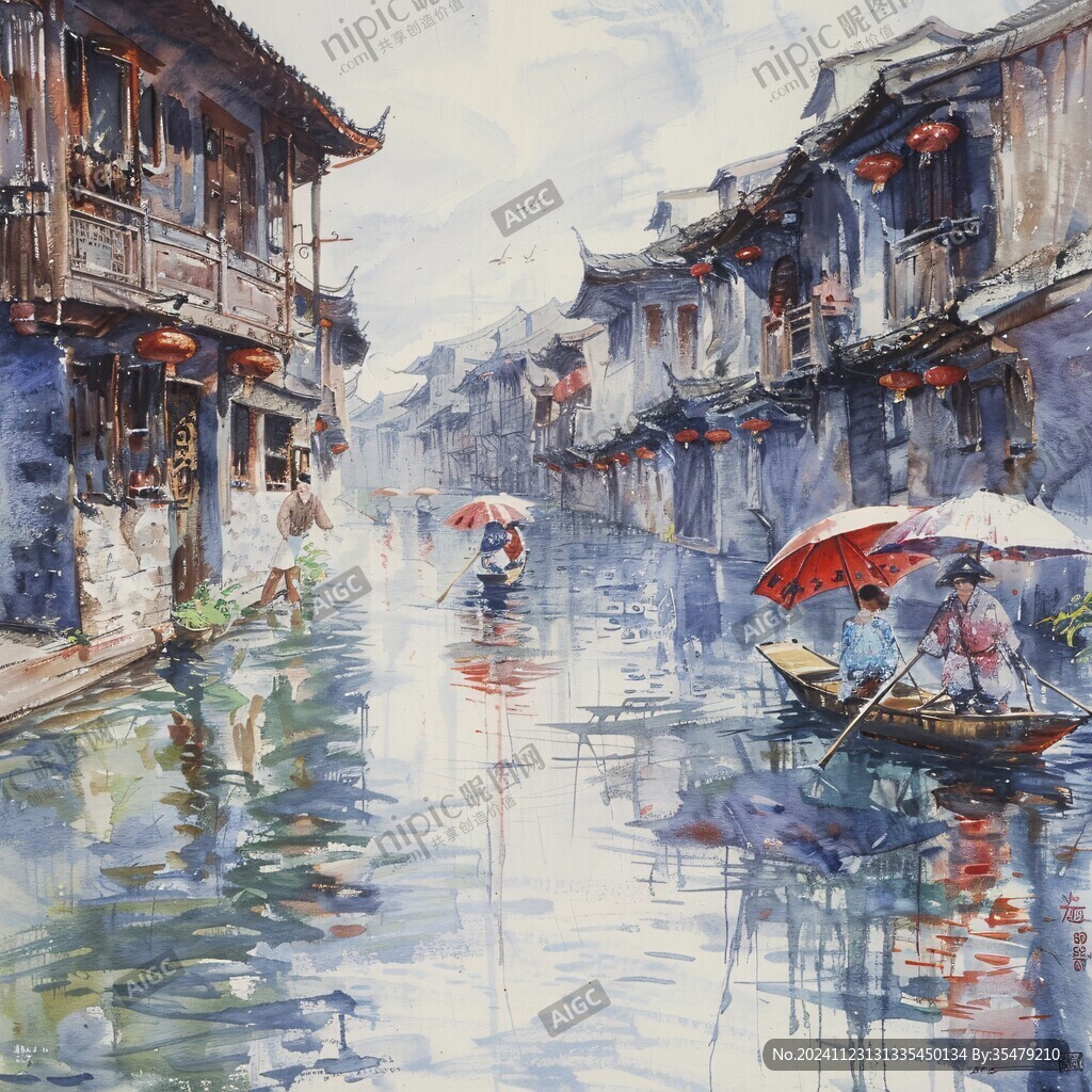 西塘水彩