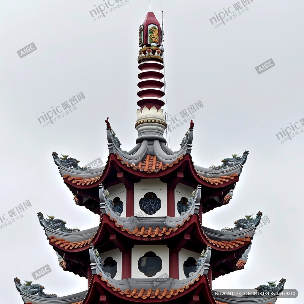 雷鋒塔特寫