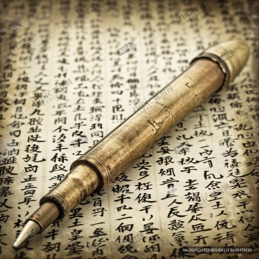 毛筆古色古香