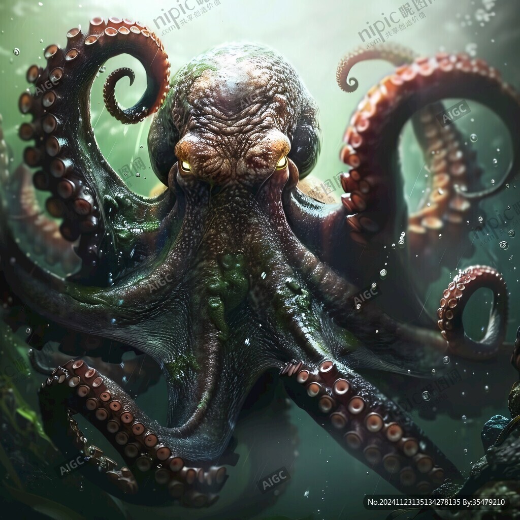 3d章魚