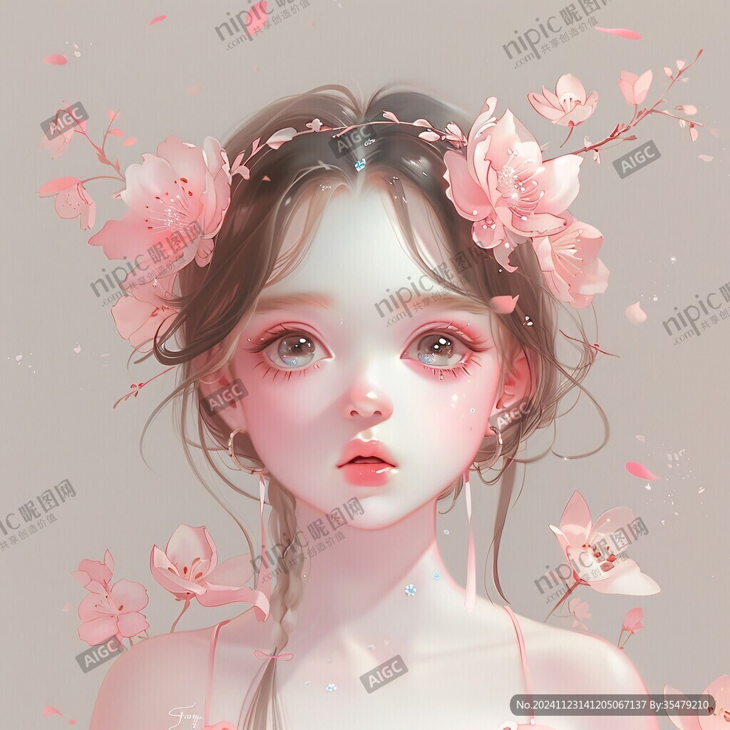 板繪少女插畫