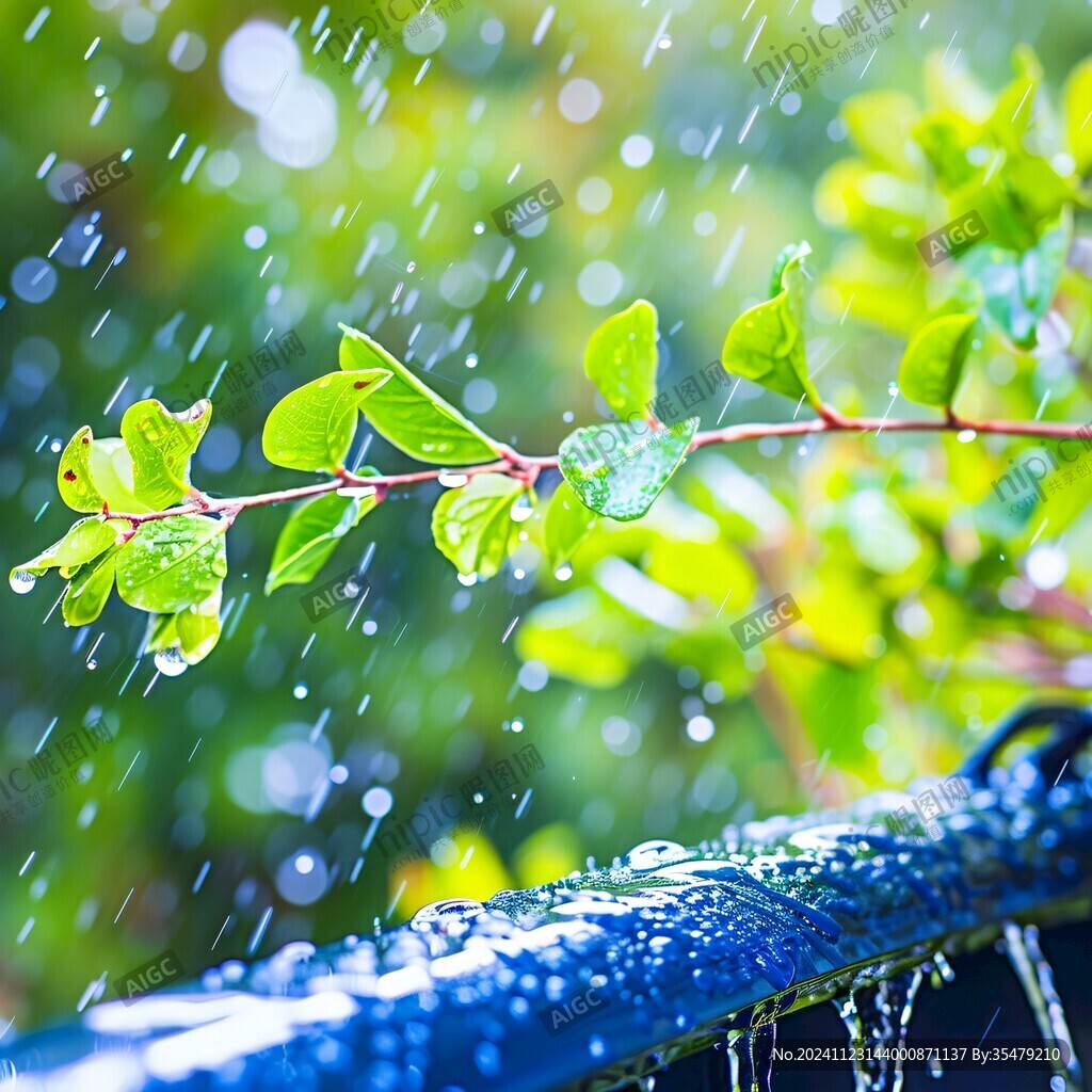金銀藤上秋雨珠