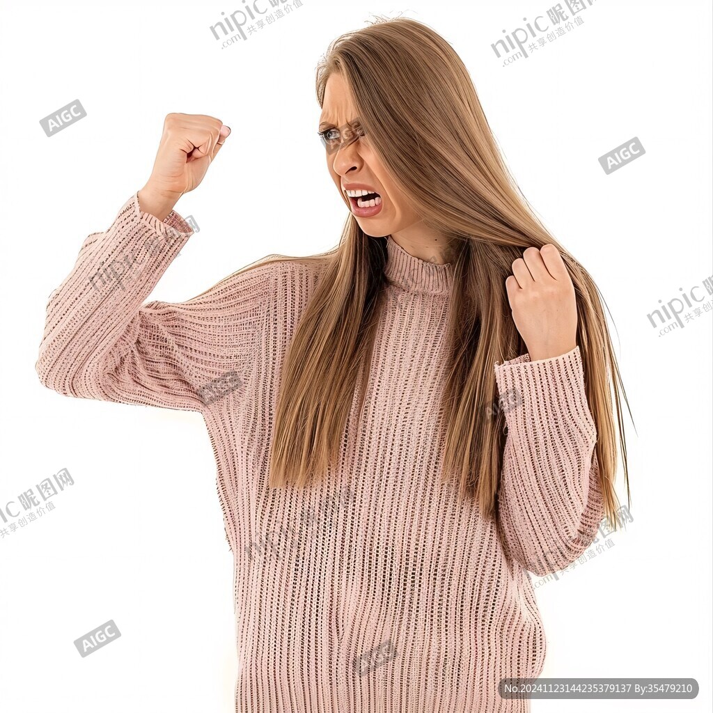 喊口號手勢