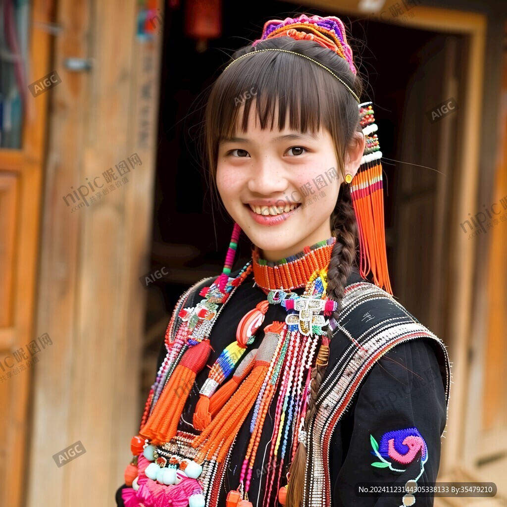 撒尼族女孩
