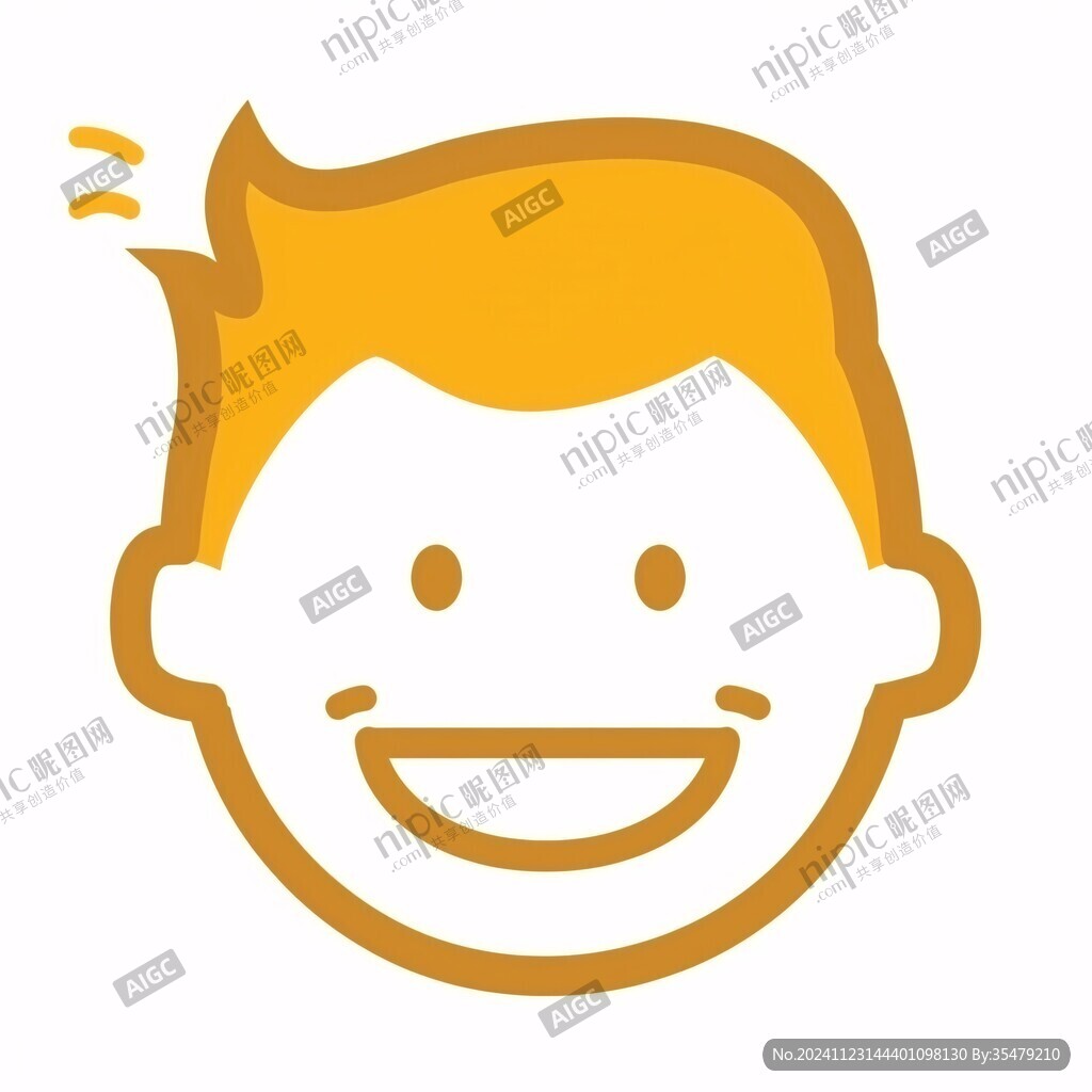 男孩笑臉logo