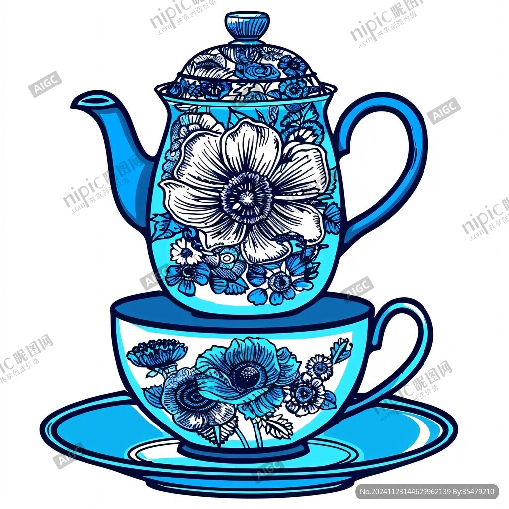 手繪茶壺