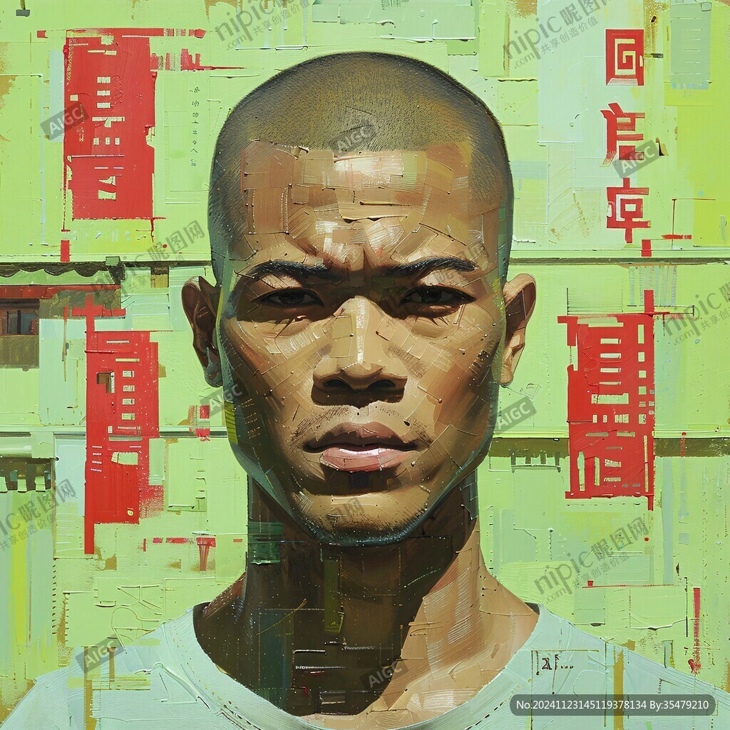 數字肖像插畫
