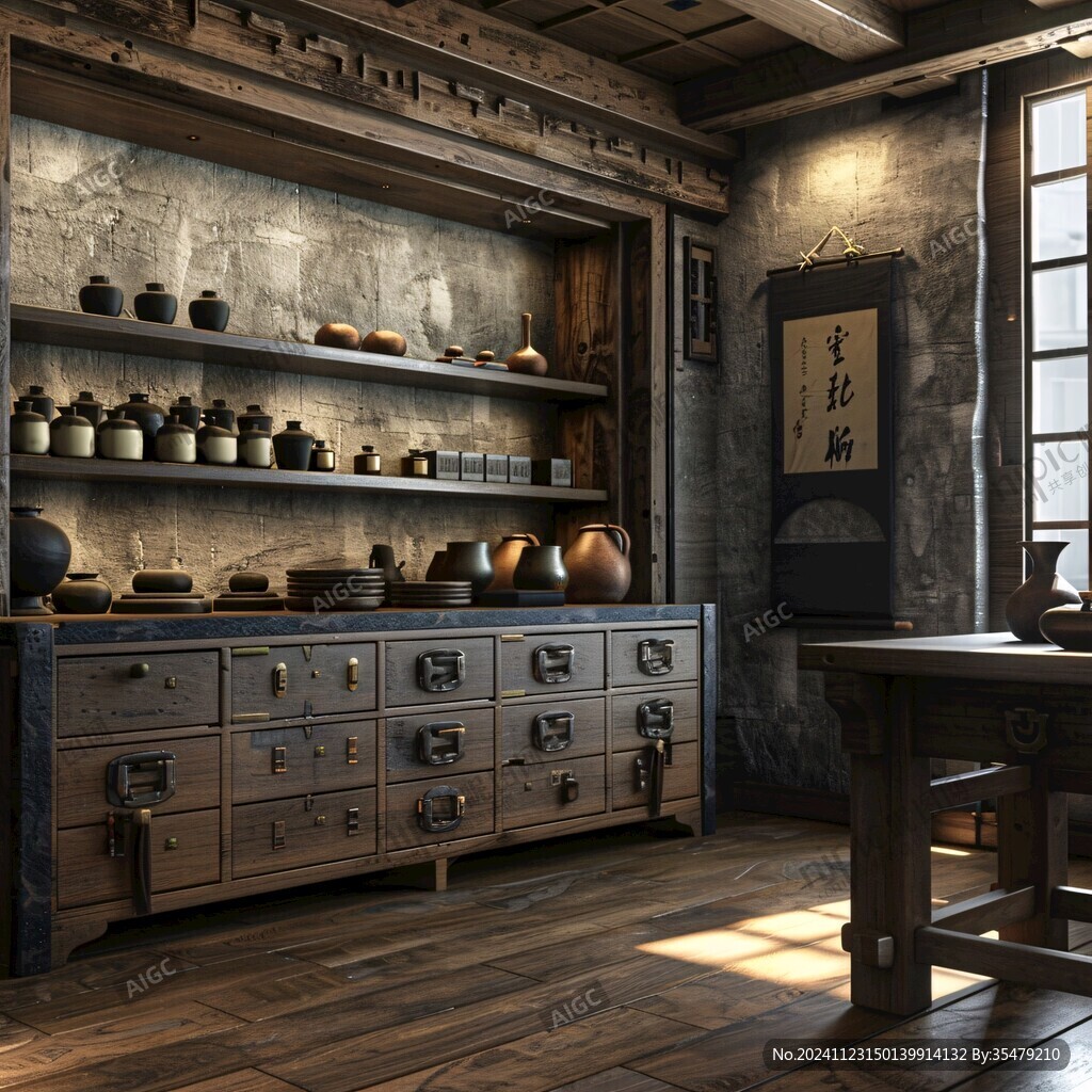 古代中藥房場景