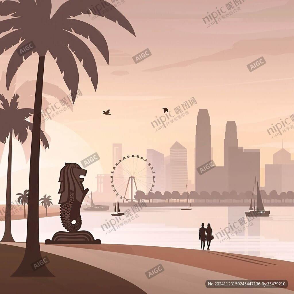 邁阿密插畫宣傳背景
