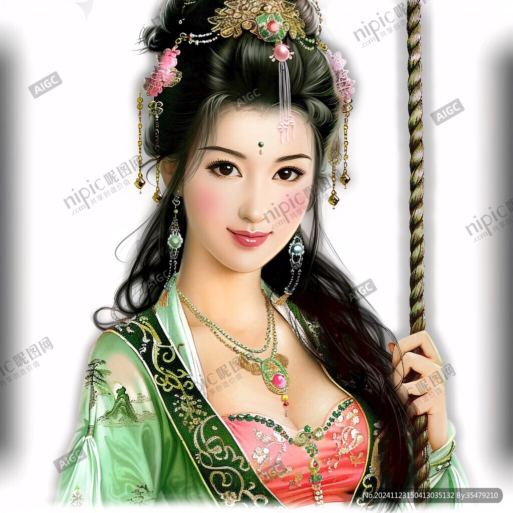 鼠繪古代美女
