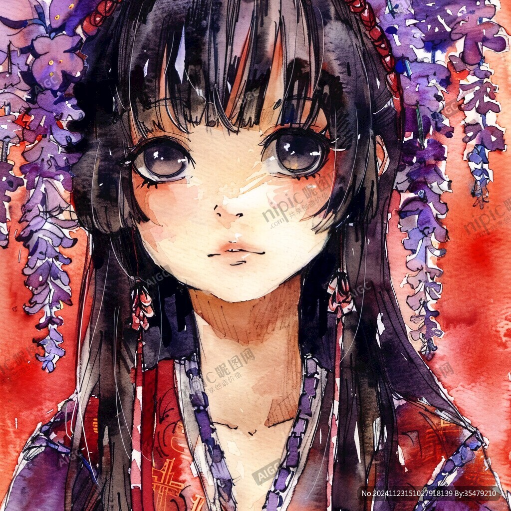 漫畫(huà)唯美動(dòng)漫水彩畫(huà)