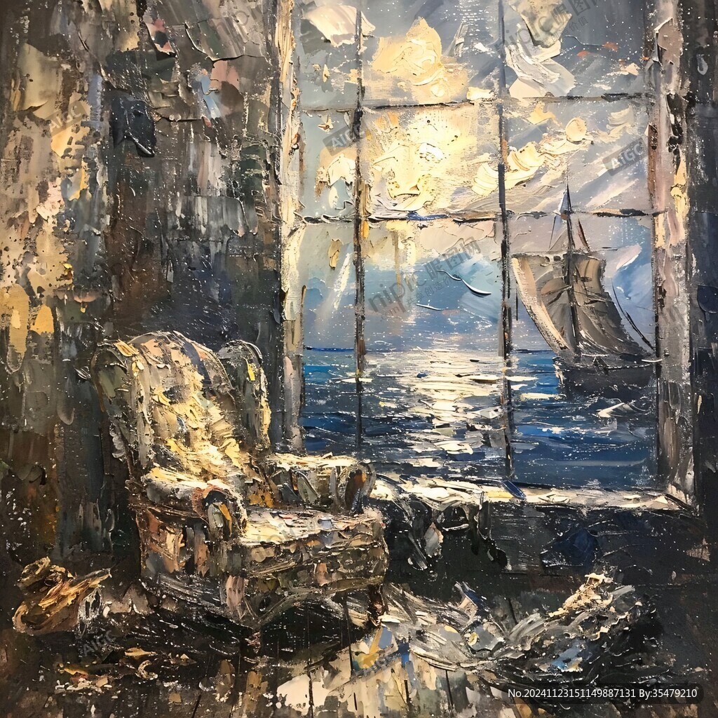 油畫地中海