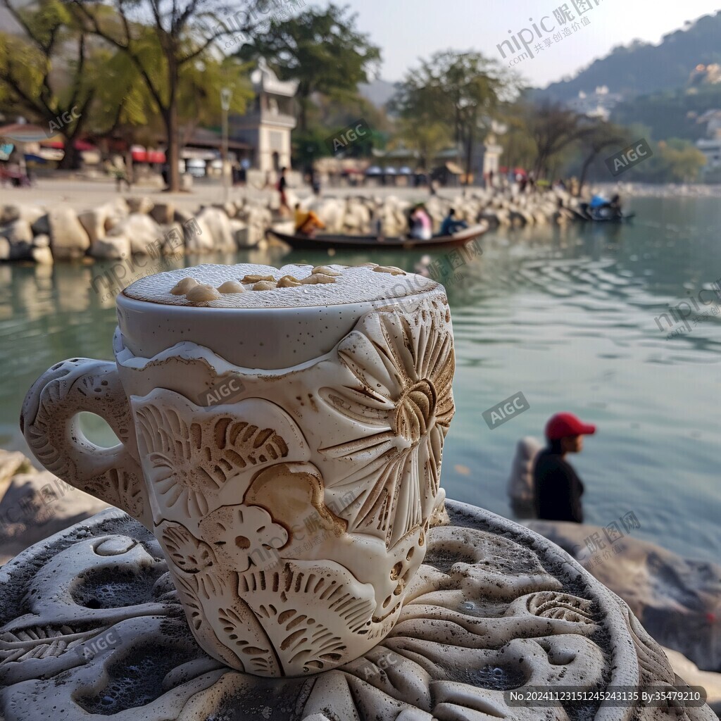 茶杯雕塑