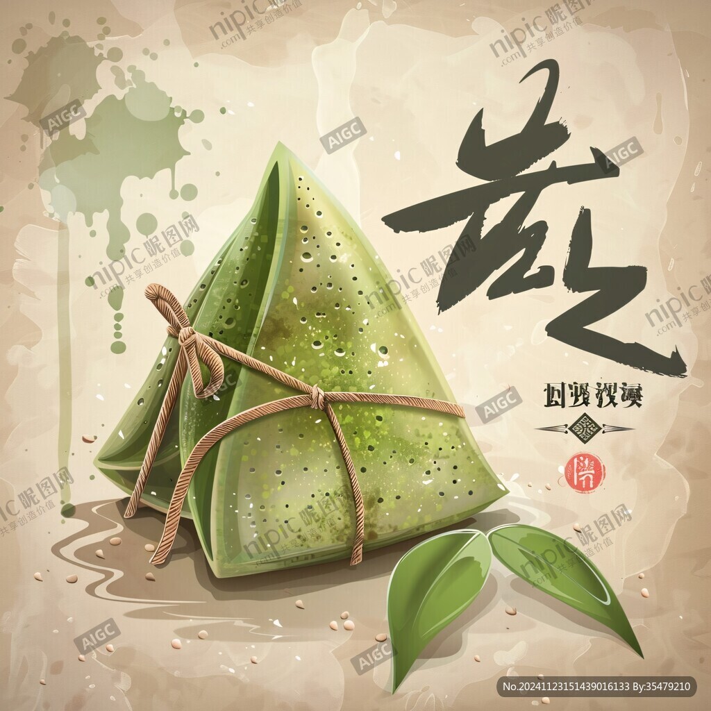 手繪粽
