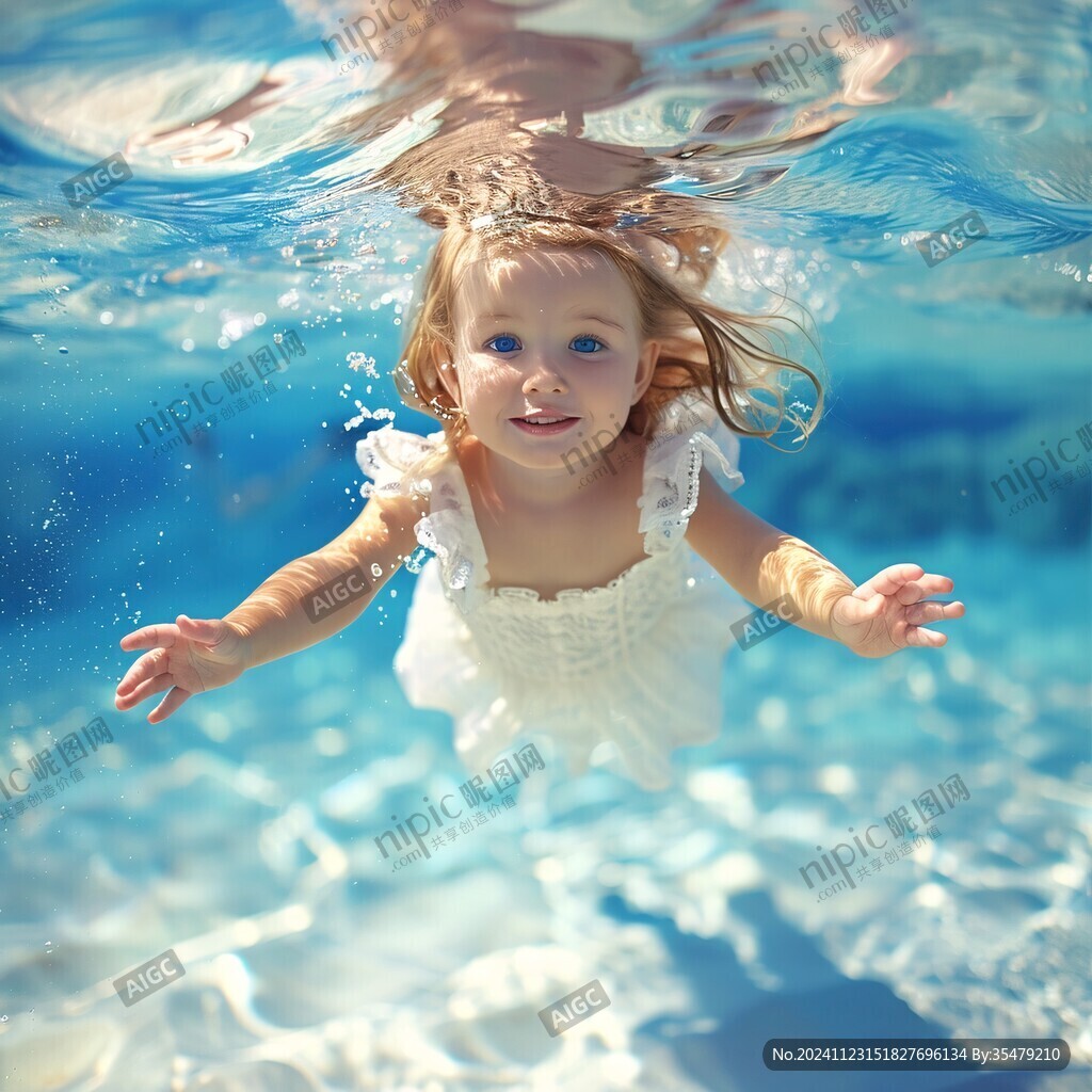 水中小女孩兒