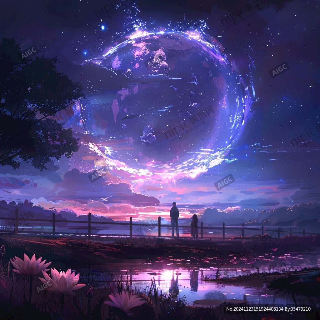 星月河幻想插畫