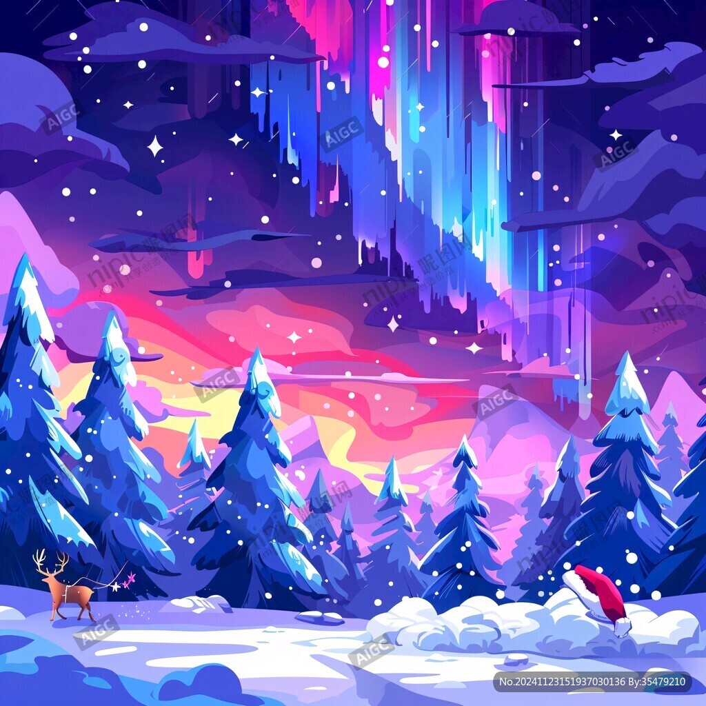 冰雪大世界插畫