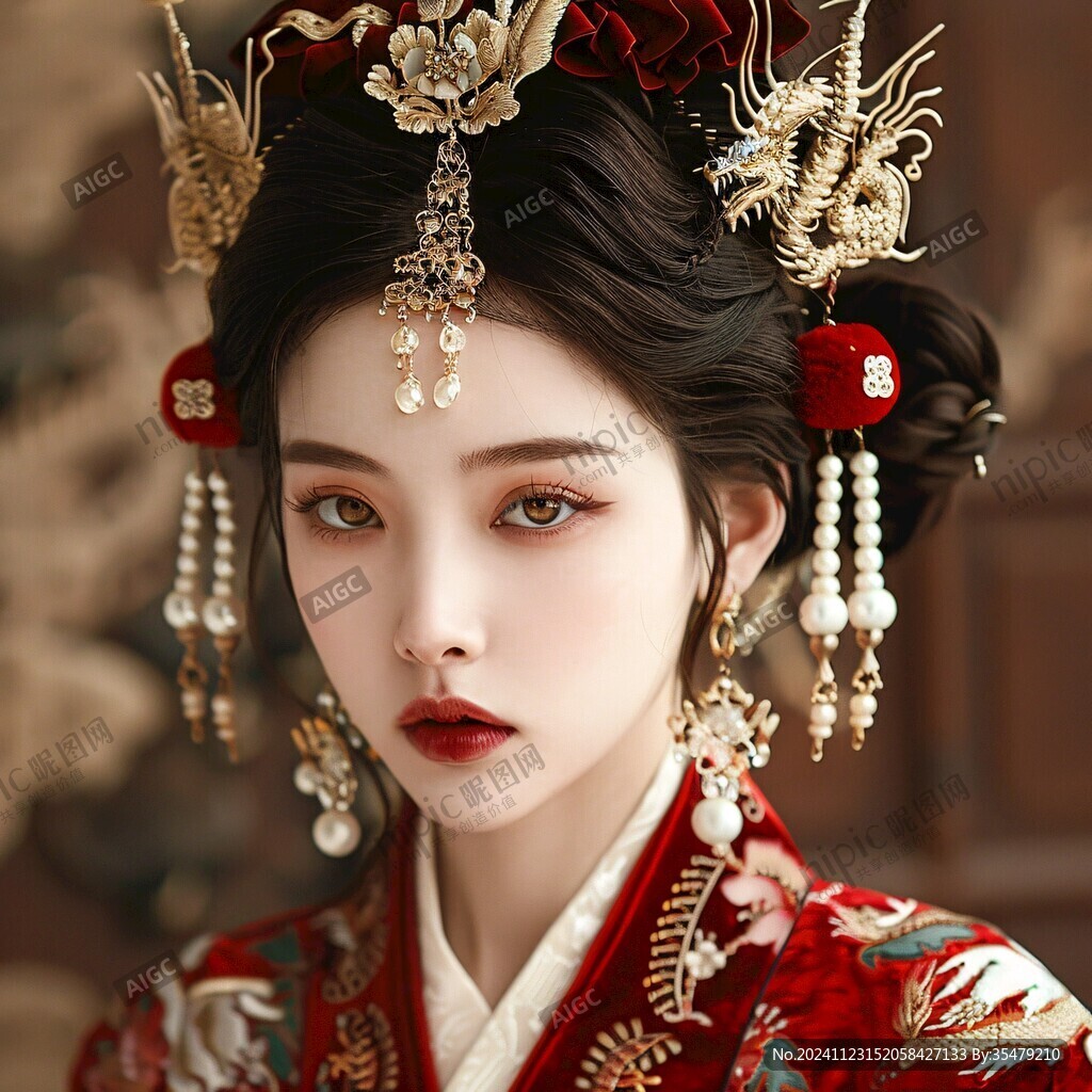 古風(fēng)新娘頭飾