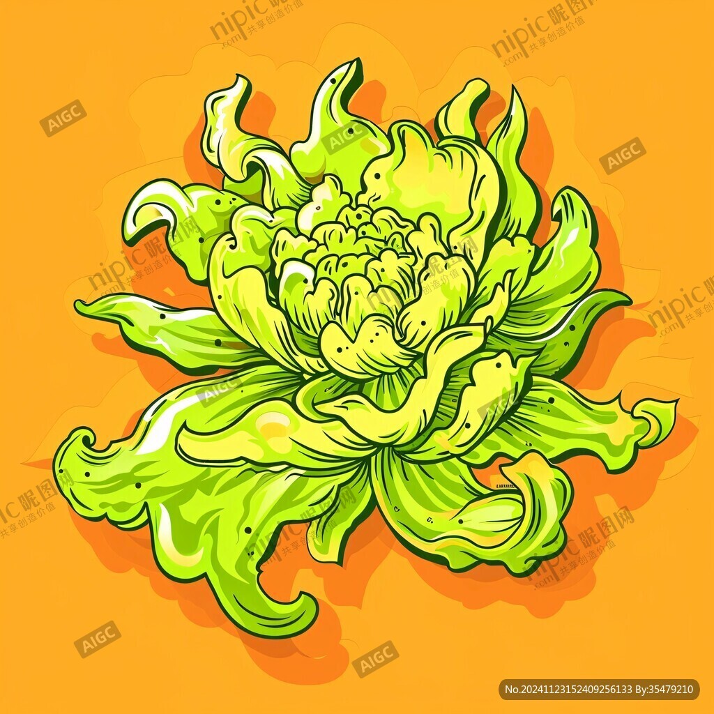 鼠繪牡丹