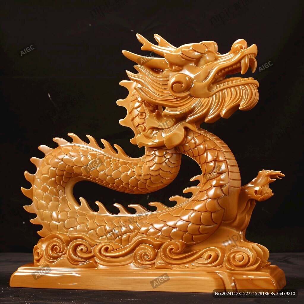 黃金龍擺件