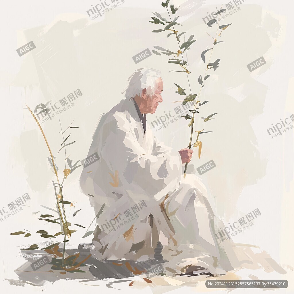 采藥者插畫
