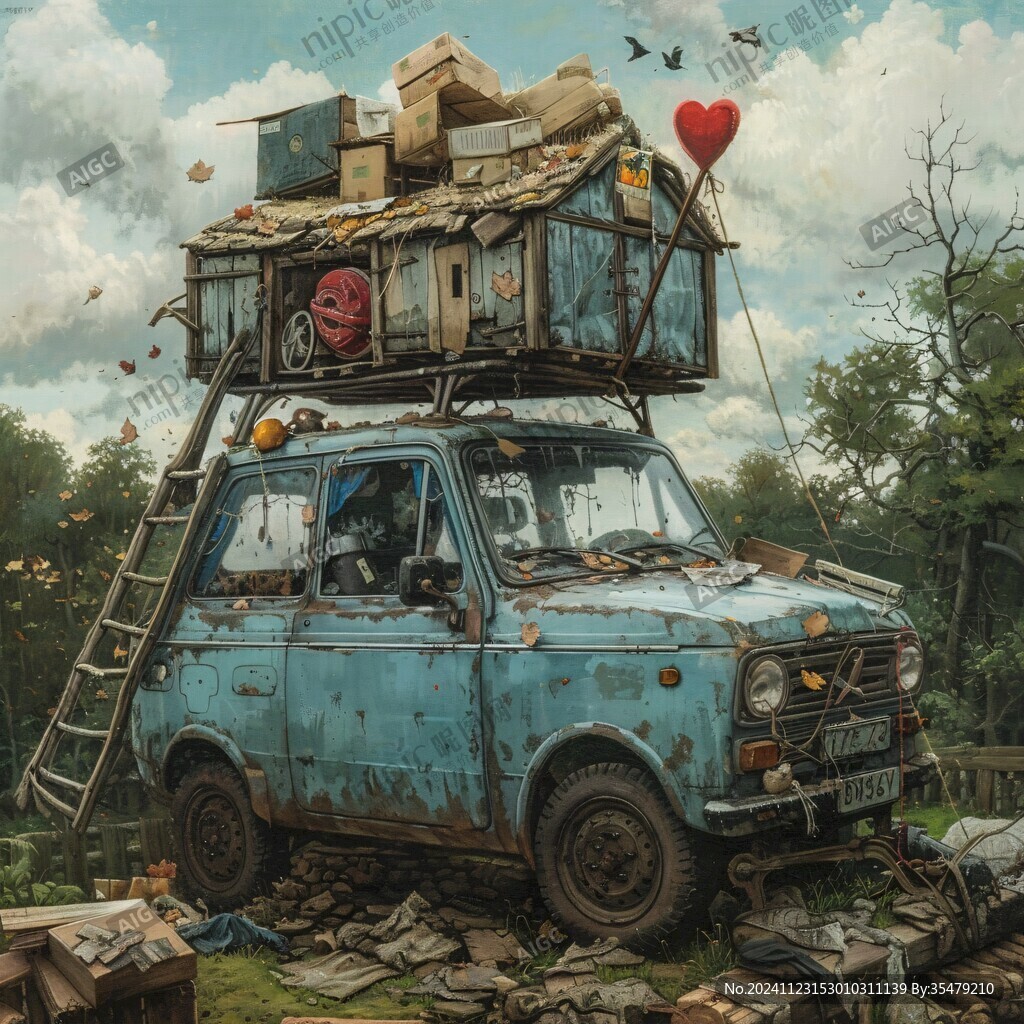 廢舊的汽車
